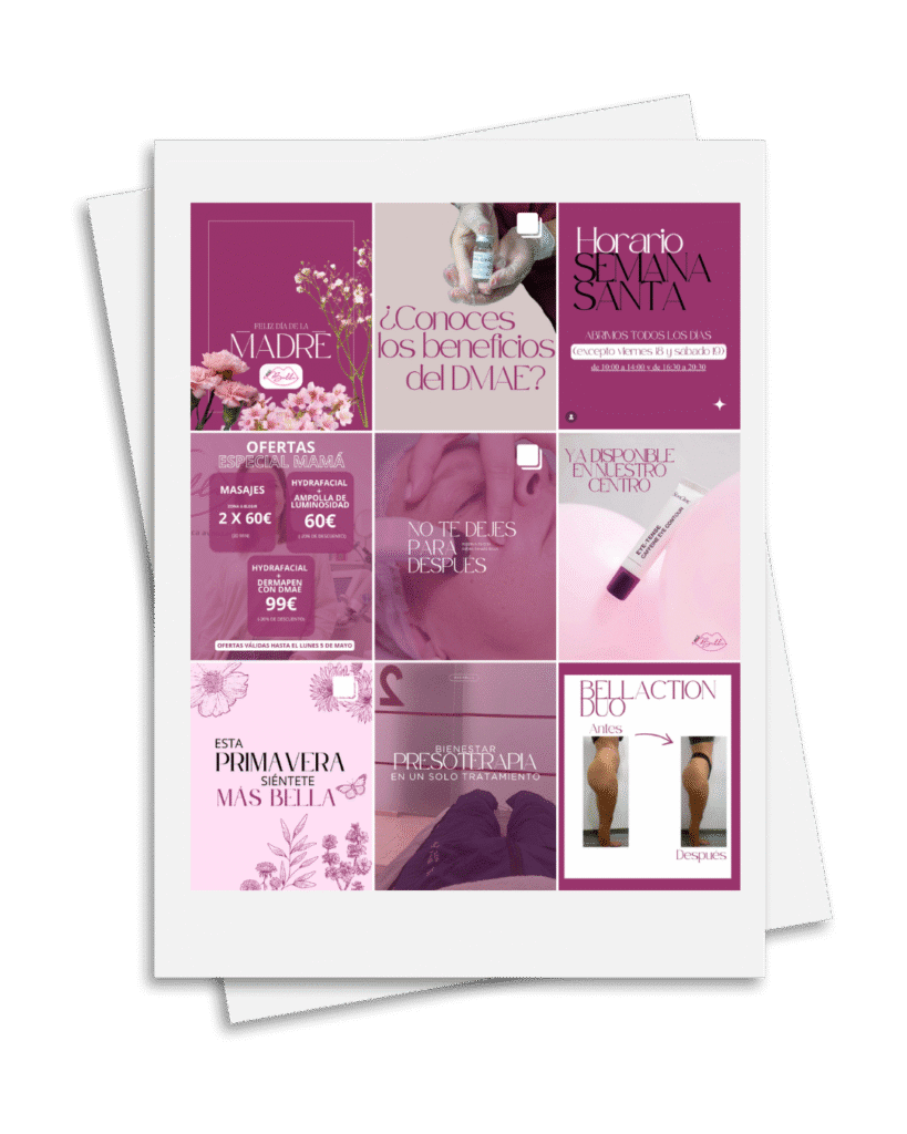 redes sociales centro de estética